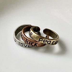 Set of 3 adjustable rings